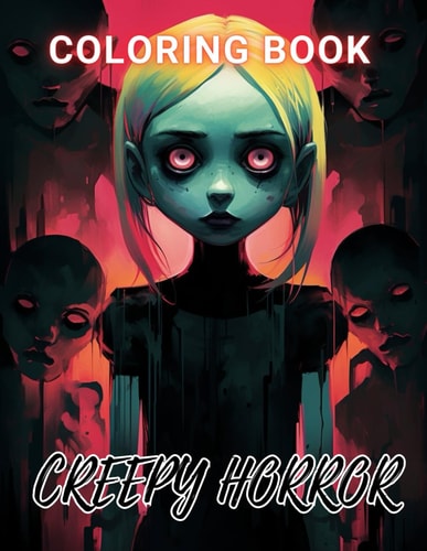 Creepy Horror Coloring Book for Adults High Quality and Unique Colouring Pages