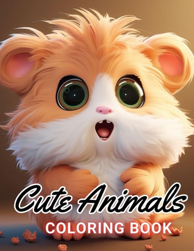 Cute Animals Coloring Book for Kids 100+ High-Quality and Unique Coloring Pages For All Fans