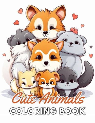 Cute Animals Coloring Book for Kids 100+ New and Exciting Designs Suitable for All Ages