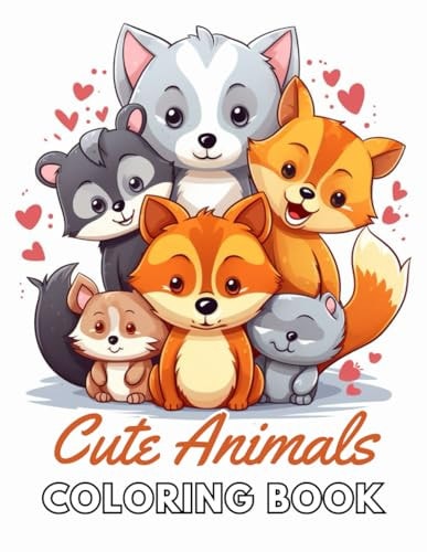 Cute Animals Coloring Book for Kids New and Exciting Designs Suitable for All Ages