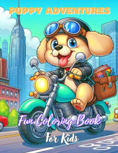 Puppy Adventures Fun Coloring Book