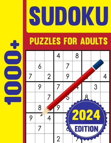 1000+ Sudoku Puzzles for Adults Huge Brain Boosting Collection of 1000+ Challenging Puzzle With Solutions For Adults & Seniors.