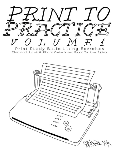Print To Practice V1 Infinite Tattoo Practice On Demand