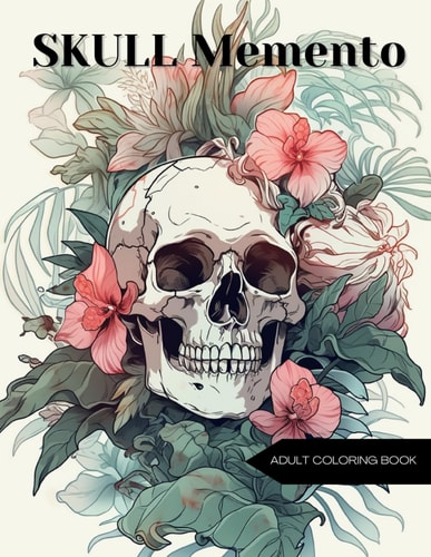 Skull Memento Iconic Still Lifes to Color