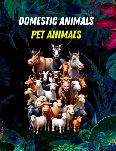 Domestic Animals Pet Animals: A Visual Encyclopedia for Kids