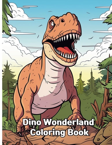 Dino Wonderland Coloring Book