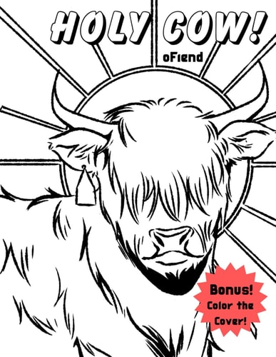 Holy Cow Adult Cuss Word Alternative Coloring Book