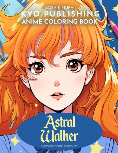 Anime Coloring Book Astral Walker Wanderer of the Cosmos in 40 High-Quality Illustrations of Interstellar Exploration