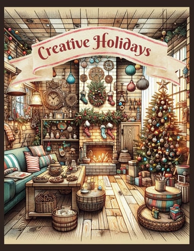 Creative Holidays Adult Coloring Book Detailed Designs and Cozy Interiors