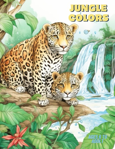 Jungle Colors Jungle Animal Scenes Coloring Book