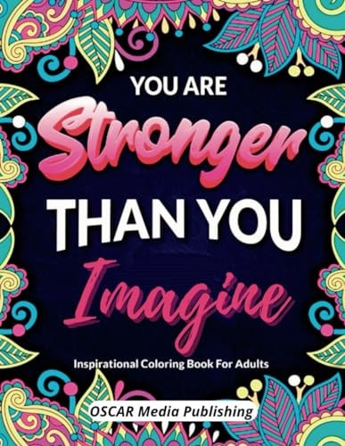 Inspirational Quotes Floral Coloring Book for Adults and Teens.