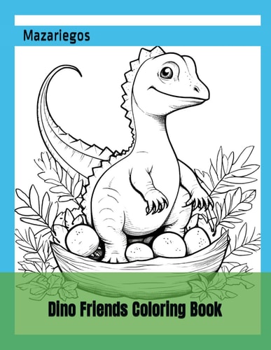 Coloring Book for Children Ages 2 and Up Includes 252 Sticker Sized Cutouts, 50 Dinosaurs to Color in and a Numbers Coloring Section