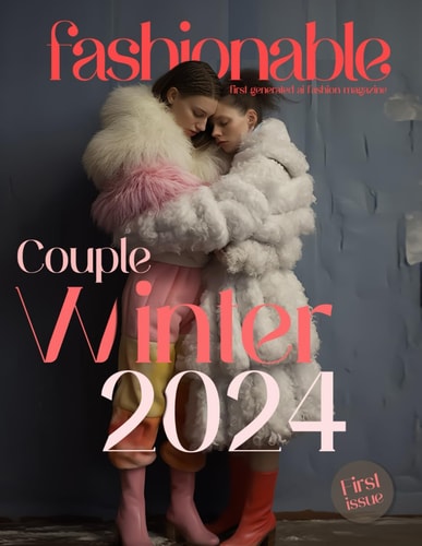 Fashionable Magazine Couple Winter 2024 - First Issue - First Generated Ai Fashion Magazine - Journey Into The Fashion World: Couple Winter 2024 - First Issue - For Adults