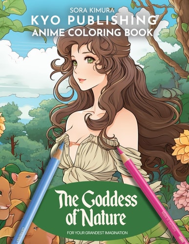 Anime Coloring Book The Goddess of Nature Manga Artistry Unleashed - Get Ready for a High-Quality Coloring Experience!