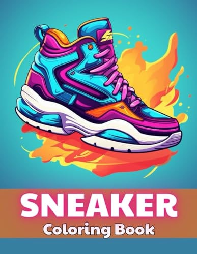 Sneaker Coloring Book Stress Relief And Relaxation Coloring Pages
