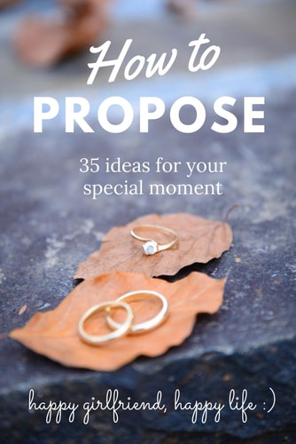How to Propose 35 Ideas for Your Special Moment