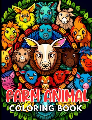 Farm Animal Mandala Coloring Book New and Exciting Designs Suitable for All Ages