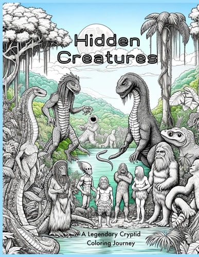 Hidden Creatures A Legendary Cryptid Coloring Journey