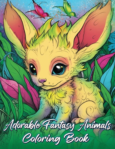 Adorable Fantasy Animals Coloring Book Unwind and Relax with Adorable Creatures in this Stress-Relief Gift for Adults and Teens