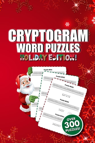 Cryptogram Word Puzzle Book Holiday Edition