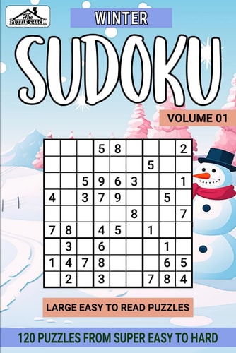 Winter Sudoku Super Easy to Hard Volume 01