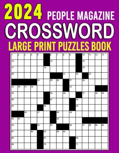2024 People Magazine Crossword Puzzles Book Large Print Boost Your Brainpower and Have Fun with an Entertaining Puzzle Collection