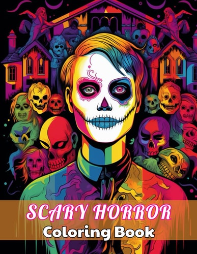 Scary Horror Coloring Book for Adult High Quality +100 Beautiful Designs