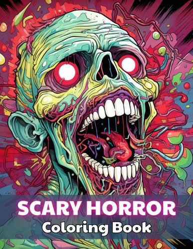 Scary Horror Coloring Book for Adult 100+ Unique and Beautiful Designs