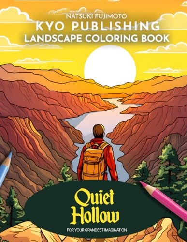 Landscape Coloring Book Quiet Hollow 40+ Captivating Landscapes to Awaken Your Creativity