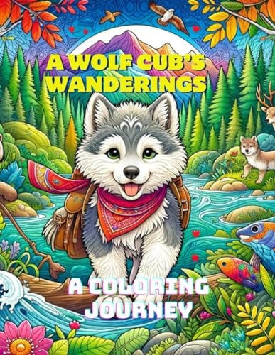 A Wolf Cub's Wandering A Coloring Journey