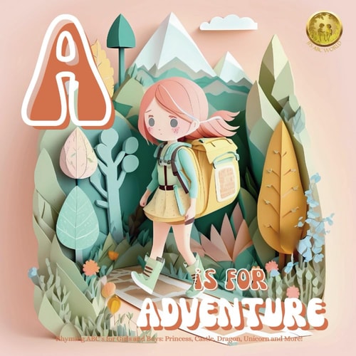 A is for Adventure (Rhyming ABC's for Girls and Boys Princess, Castle, Dragon, Unicorn and More!): ABC for Me P is for Princess Alphabet Book for Kids who Love Princesses, Fairy, & Enchanted Forest Alphabet Baby Book, Toddler Book & Children's Book