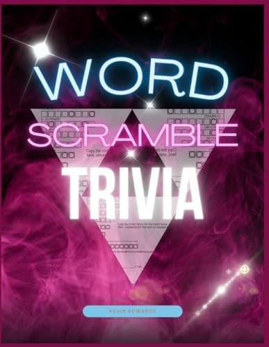 Word Scramble Trivia Large Print Word Scramble Puzzle Game Book For Adults (Solutions Included)