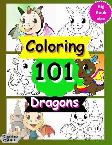 Coloring 101 Dragons Coloring Book for Kids