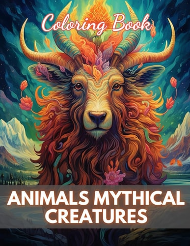 Animals Mythical Creatures Coloring Book 100+ New Designs for All Ages