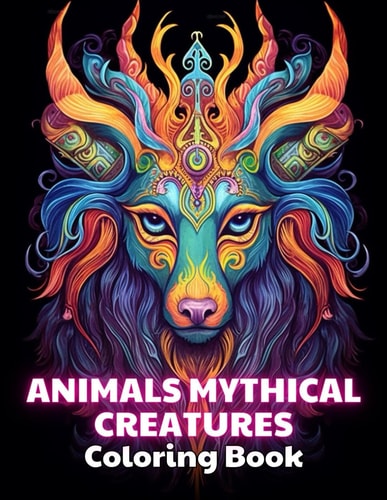 Animals Mythical Creatures Coloring Book 100+ Unique and Beautiful Designs for All Fans