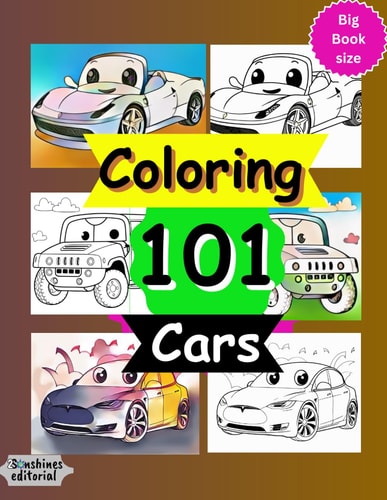 Coloring 101 Cars Coloring Book for Kids Activities