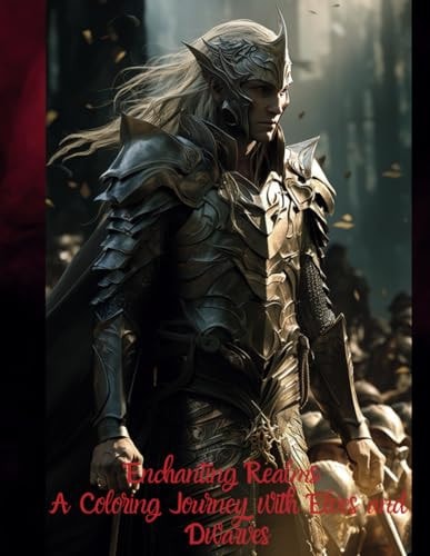 Enchanting Realms A Coloring Journey with Elves and Dwarves: Regni Incantati: Un Viaggio Da Colorare Con Elfi E Nani