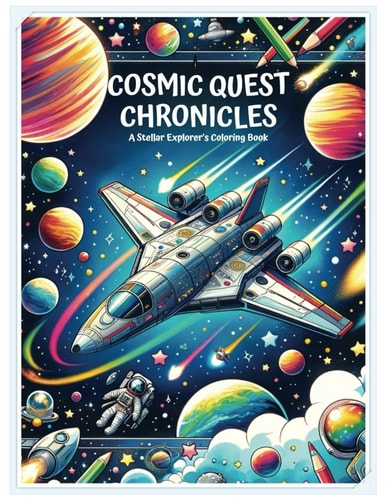 Cosmic Quest Chronicles A Stellar Space Explorer's Coloring Book