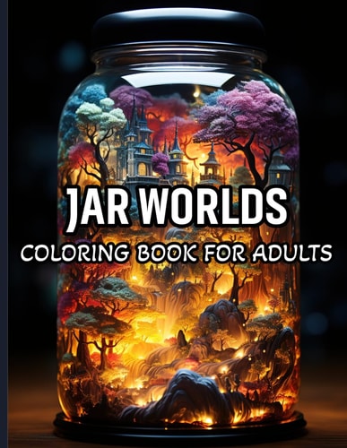 Jar Worlds Coloring Book For Adults Adult Colored Pages Featuring Beautiful Flowers, Nature Landscape, City Life, and Many More, Designs for Stress Relief and Relaxation!