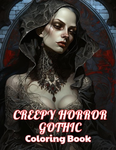 Creepy Horror Gothic Coloring Book High-Quality and Unique Coloring Pages