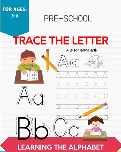 Pre-School Trace The Letter Learning The Alphabet