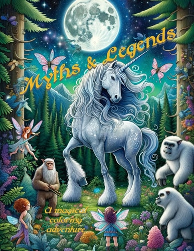 Myths & Legends A Magical Coloring Adventure