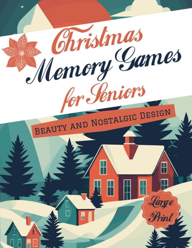 Large Print Memory Games for Seniors Holiday Variety Puzzle Book, Beauty and Nostalgic Design, Perfect Activity Book for Adults and Seniors