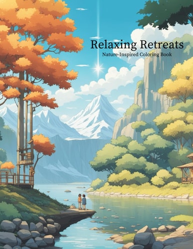 Relaxing Retreats Nature-Inspired Coloring Book