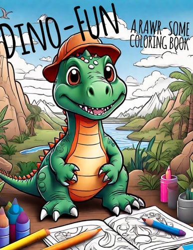 Dino Fun A Rawr-some Coloring Book