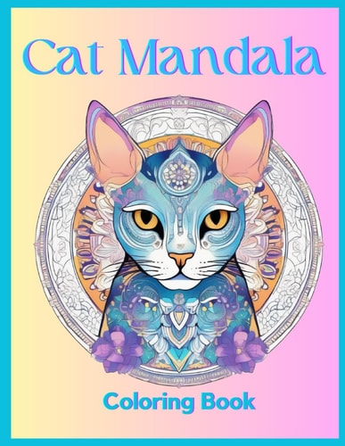 Cat Mandala Coloring Book