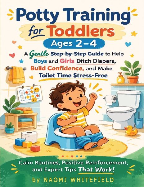 Potty Training for Toddlers Ages 2-4: A Gentle Step-by-Step Guide to Help Boys and Girls Ditch Diapers, Build Confidence, and Make Toilet Time Stress-Free