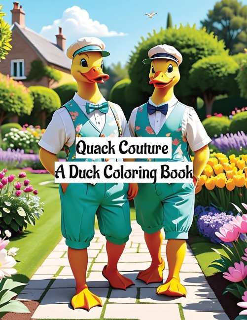 Quack Couture: A Duck Coloring Book