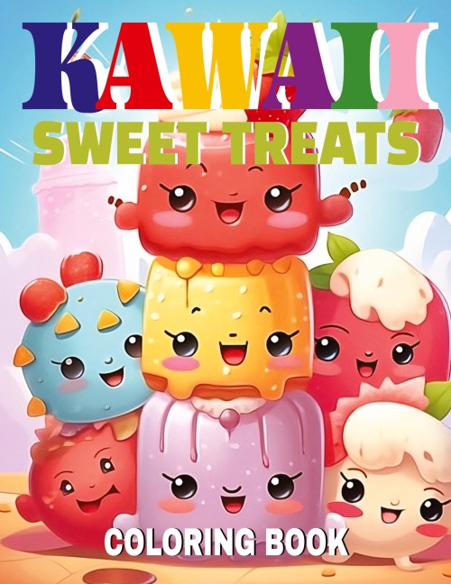 Kawaii Sweet Treats Coloring Book: Sweet Adventures in Coloring