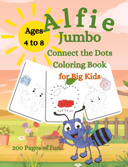 Alfie Jumbo Connect the Dots Coloring Book for Big Kids
